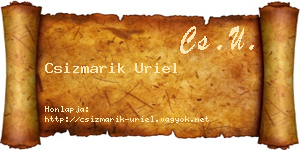 Csizmarik Uriel névjegykártya